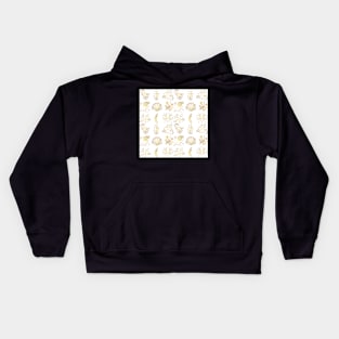 Golden Leaves Elements Kids Hoodie